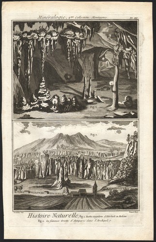 1768 gravure originale roches - 1768,
