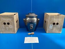 Vinaigrier en Grès Gris Etain 4,7L Digoin + ROBINET BOIS NEUF 2 -ème choix N°5