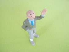 FIGURINE TINTIN BRAS LEVE COSTUME MARRON BULLY TBE