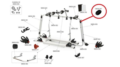 Noir fiamma porté - vélo, rack