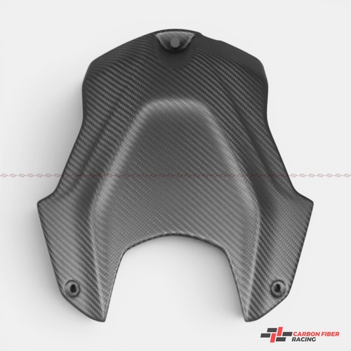 Matte carbon fiber tank cover - fiber,
