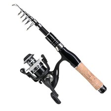 Canne à Pêche Portable Mini Canne à Pêche Haute Résilience Haute Carbone Co