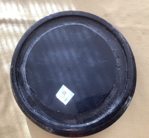 Ancien socle rond bois - ,