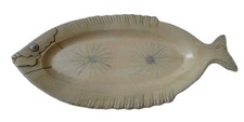 Henriot Biscuit Grand Plat Forme Poisson ( sortie d'atelier esquisse d'un dessin