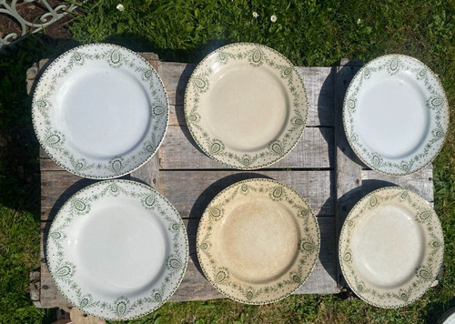 Assiettes plates service - 6,