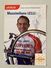CARTE PHOTO CYCLISME - COFIDIS // MASSIMILIANO LELLI // SIGNE