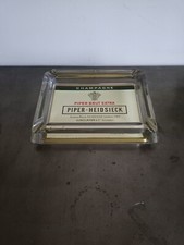 Cendrier PIPER-HEIDSIECK cendrier de comptoir en verre champagne publicitaire 