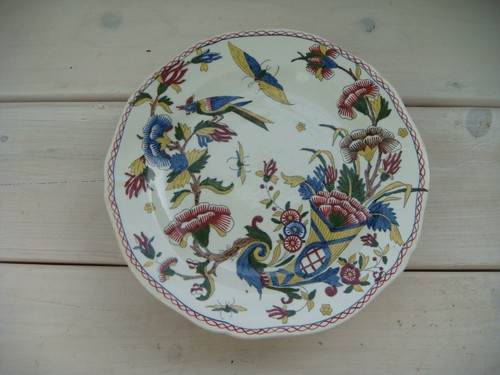 Assiette piédouche gien corne - assiette,
