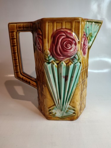 Pichet art déco barbotine - déco, en