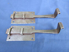 2 targettes rustiques fer forgé ancien porte longueur 19,5 & 20,7 cm 