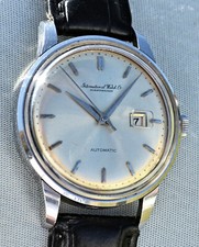 Très Rare Montre D'Époque Ans '60 IWC Avec Date Automatic en Acier Britaniques