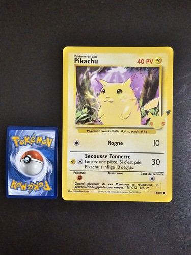 Carte pokémon pikachu 102 - carte, 58/102