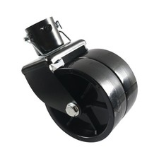 Roulette pivotante double roue