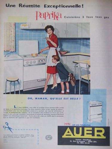 Publicité 1959 auer - auer, paprika