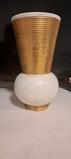 Richard GINORI vase céramique or Blanc Vers 1940 Italie