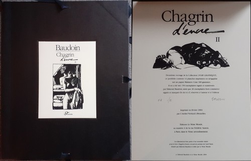 Baudoin chagrin encre - chagrin, d'encre
