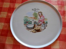 Grand Plat plat en Porcelaine