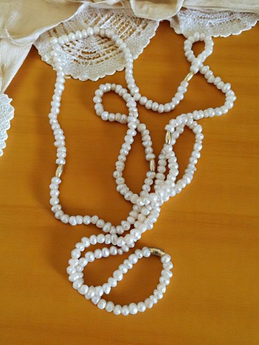 Collier perles culture - perles,