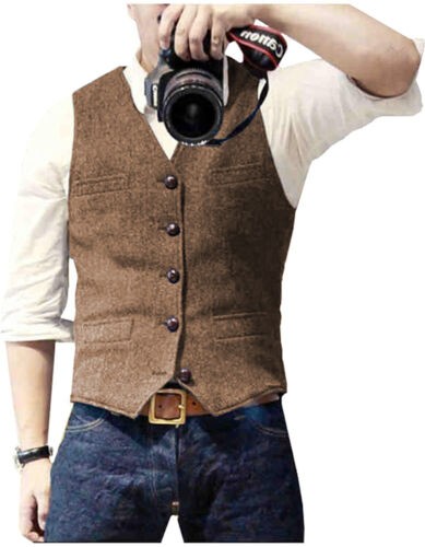 Mens tweed suit - tweed, vest