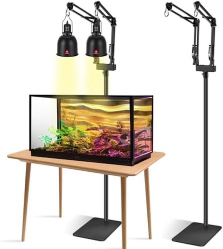 Dual reptile lamp stand - reptile,