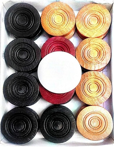 Jetons carrom bois avec - de, en