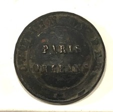 Ancien Véritable Bouton Militaire SNCF Chemin de fer Paris Orléans