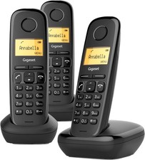 Gigaset A270 Trio - trois téléphones DECT sans fil - fonction mains libres, é– r