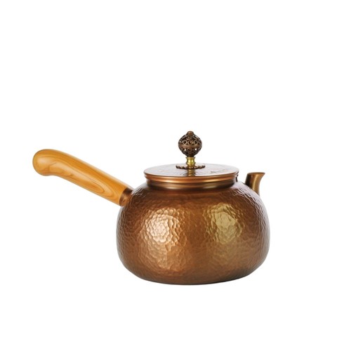 Théière cuivre martelé - théière, en