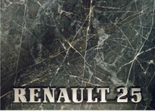 Catalogue brochure Renault 25