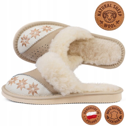 Chaussons femmes tylbut cuir - chaussons,