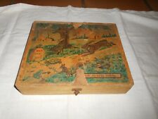 Ancienne boite de cubes Fables de La Fontaine + Chiffres et lettres années 50