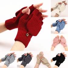 Gants Chauds D'hiver Sans Doigts Pour Femmes Et Hommes Gants Tricotés À /