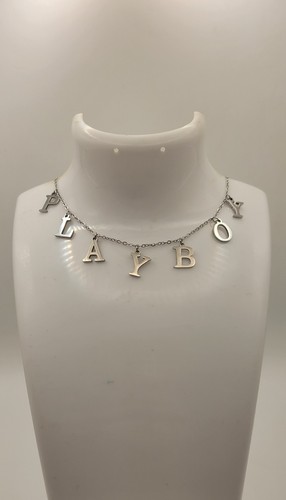 Collier lettres playboy - lettres,