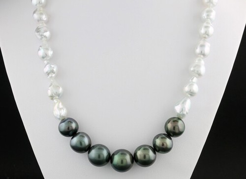 Collier perles keshiperlen - collier,