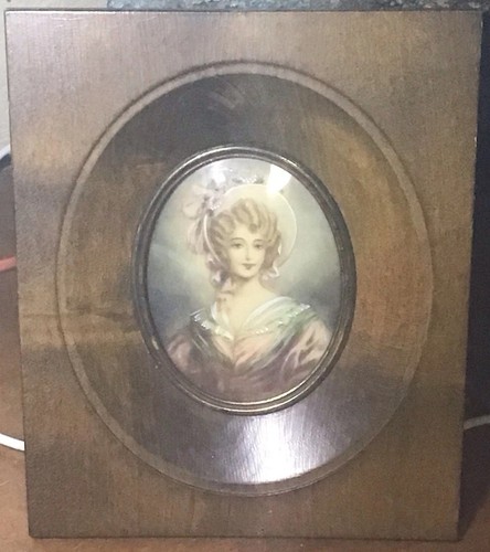 Portrait miniature dame - portrait, de