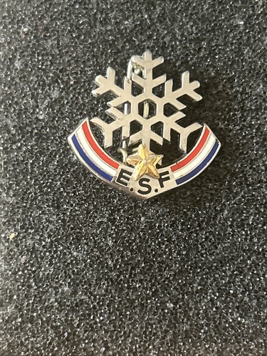 Broche insigne ski flocon - flocon, 1
