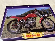 Rickman Metisse 500 MKIII 1962 fiche carte moto passion collection Atlas