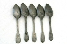 * 5 ANCIENNES CUILLERES A