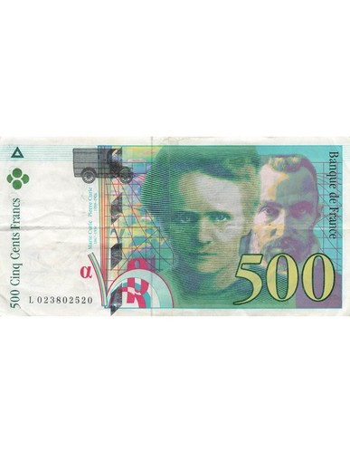 France 500 francs pierre et - france,