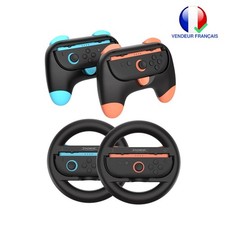2 Volants De Course 4 En 1 Pour Manette Switch 2 Support Gauche Et Droite