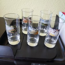 5 VERRES  PUBLICITAIRES  BAR    RICARD SERIE IMPRESSIONNISTE