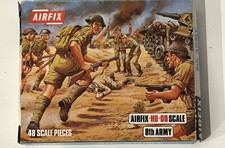 Airfix, 1/72 , HO & OO, 8th Army, Armée Anglaise 48 pcs, Complet, Vintage