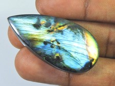 Cabochon poire flashy rose