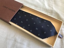 CRAVATE BLEUE AVEC SIGLE LV - 100% ORIGINAL - Louis Vuitton Italie