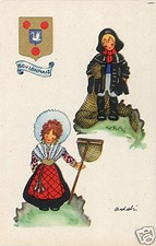 LOT 25 CPSM illus. ADDI, PROVINCES DE FRANCE BOULONNAIS