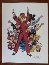 EX LIBRIS AFFICHE POSTER NATACHA SPIROU WALTHERY NUMEROTE SIGNE