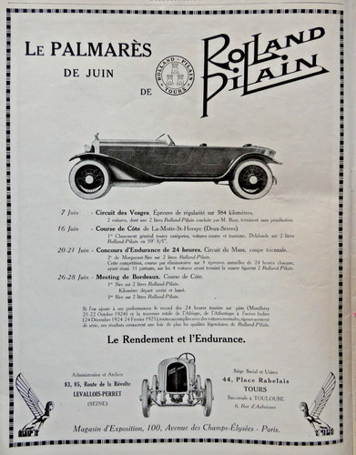 Publicité presse 1925 - de,