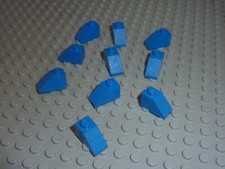 10 x LEGO Blue slope brick ref