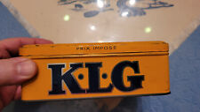 RARE VINTAGE BOITE A BOUGIE EN TOLE KLG TRES BELLE 1950