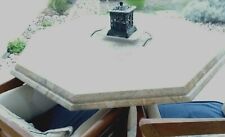 TABLE A MANGER ROCHE BOBOIS Marbre beige et rose  160 cm intérieur/extérieur